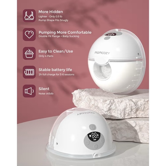 NEW/SEALED Momcozy M5 Smart App Control Hands Free Breast Pump - Picture 5 of 8